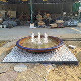 DP Masafi With Blue Mosaic Bowl Fountain Terracotta Color