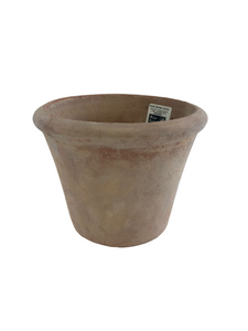 Round Terracotta Pot Antique Height 20cm Diameter 25cm