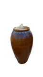 Puro Pot Fountain With Blue Mosaic Terracotta Color Set