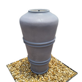 DP Ariella Pot Fountain with Horizontal Stripe Ash Grey Color Set