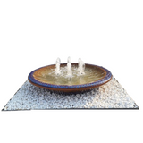Masafi With Blue Mosaic Bowl Fountain Terracotta Color