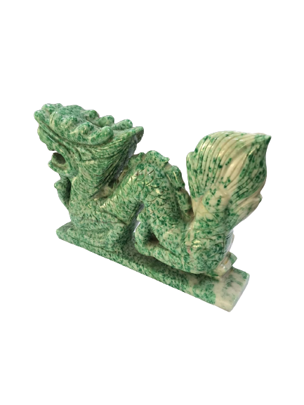 Table Top Gorgon-Green Asian Statue 20cm Height