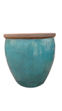 PFP1022 Lipped Bowl Pot Ceramic Glazed Bonn Ice Green Height 38cm Diameter 38cm