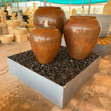 DP Leopard Terracotta Color Pot Fountain Set