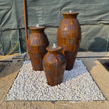 DP Morroccan Pot Fountain with Blue Mosaic and Dots Terracotta Color Set
