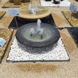 Masafi Glass Mosaic Bowl Fountain Black Color 100cm Diameter