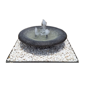 Masafi Glass Mosaic Bowl Fountain Black Color 100cm Diameter