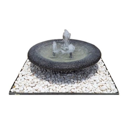 DP Masafi Glass Mosaic Bowl Fountain Black Color 100cm Diameter
