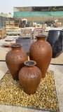 Wasali Mosaic with blue-dotted Pot Fountain Terracotta Color Set
