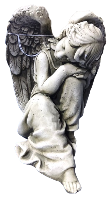 Arcangel Pequeno Concrete Angel statue Ceniza FK67C