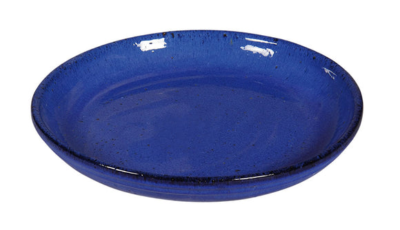 Round Ceramic Tray Blue 