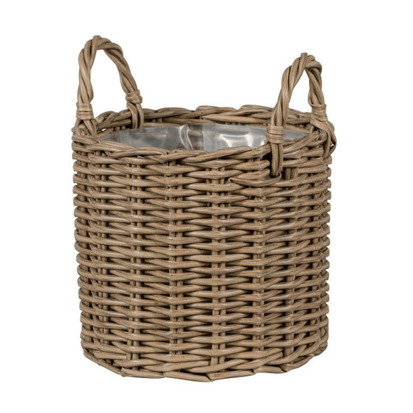 Round Basket Planter Kensington Fiber 02|Beige Set of 3