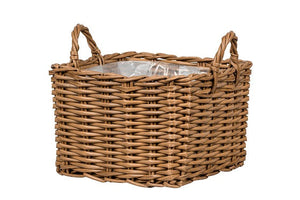 Square Basket Planter Kensington Fiber 06|Beige set of 3