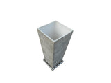 Square Concrete Pot with Plate