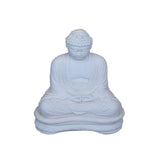Cast Stone Sitting Buddha with Base