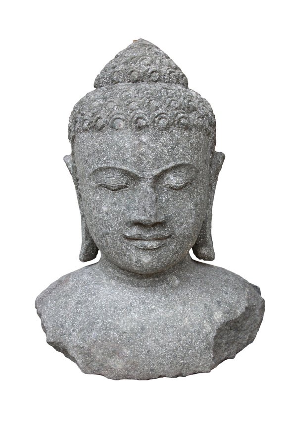 Buddha Bust Statue Basanite 80cm Height Cst Bb 080NA