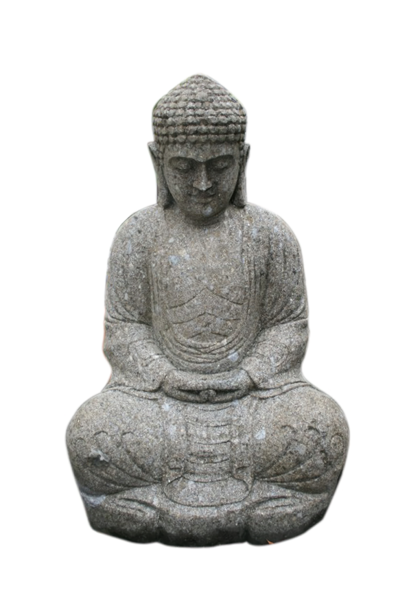 Japanese Sitting Buddha Statue Basanite 120cm Height Cst Sb7