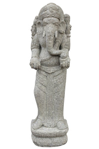 Standing Ganesha Basanite Stone 120cm Height Cst GA 120NA