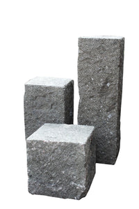 Basanite Stone Pedestal 60cm Height 35cm Length