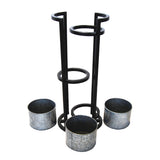 Three Tier Metal Pots with Stand DG-16567
