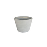 Partial Striped Fiber Cement Pot