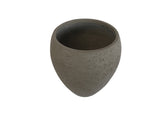 Contemporary Round Grey Pot