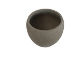 Contemporary Round Grey Pot