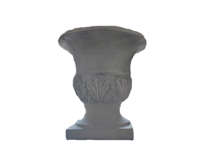 GA30629 Design Wide Cup Fibercement Urn Ancient Cement Height 36cm Diameter 36cm