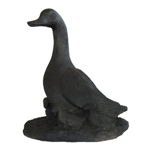 Mother Duck with Ducklings Statue