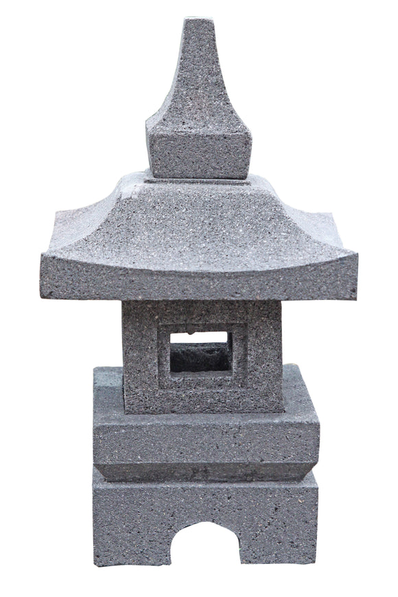 Yukimi Gata Japanese Garden Lantern Andesite Stone 35cm Height GL 11 35
