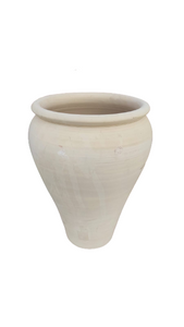 Hub Terracotta Cream Urn Jar Pot 48cm Height