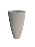 Round Fiber Glass Pot White Color 90cm Height