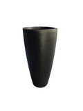 Round Fiber Glass Pot Black Color 75cm Height