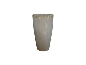Creamy Ivory Round Tall Pot 