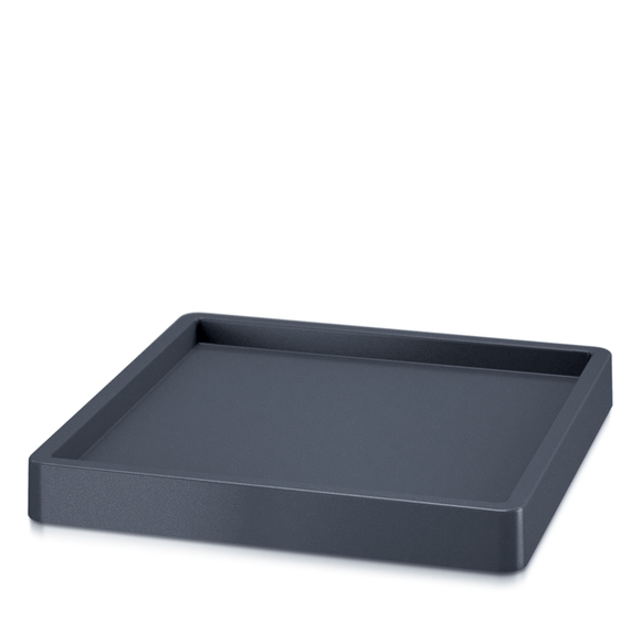 Square Mobile Pot Tray with Wheels Anthracite IPRS300