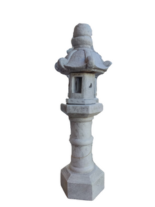 Oriental Lantern Cast Stone Garden Lantern Pompeii Ash Finish