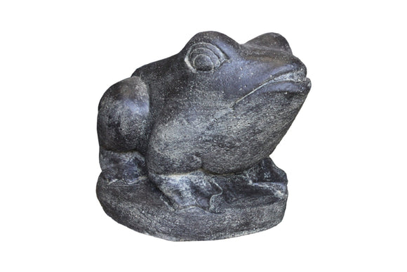 Sitting Frog Statue Cast Stone 23cm Height P Frog 023AF