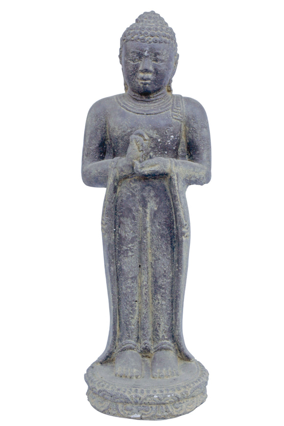 Indian Standing Buddha Cast-Stone 50cm Height P Stb 050CAF