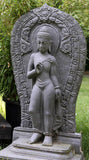 Standing Buddha Relief Cast Stone 100cm Height P STBRE 100AF