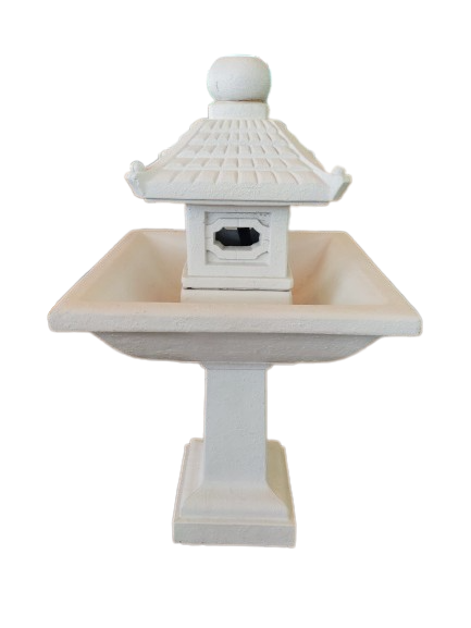 Pagoda Bubbler Fountain Ivory