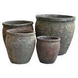 Gardener Round Ceramic Bowl with Ancient Finish