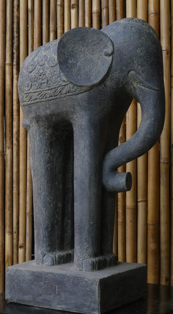 Elephant With Long Legs Cast Stones 90cm PL ELEPH04 REG 090AF