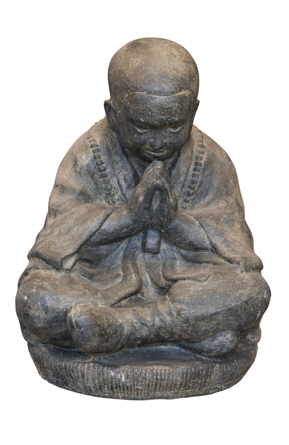 Sitting Monk Cast Stone 47cm Height PL SM 047AF