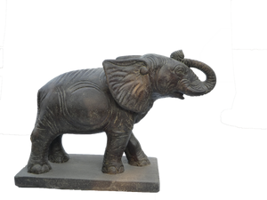 Elephant On Base Spout Cast Stone 97cm Legent and 70cm Height PL WGELEPH 107AF