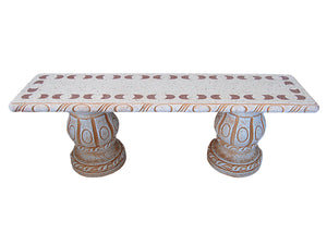 Straight Rojo Classical Bench with Polished Finis