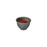 Round Rim Ceramic Pot Grey Glazed Finish NTB-1006