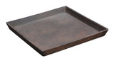 Square saucer fiberglass trend rusty iron multi sizes