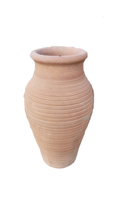 Hasala Terracotta Urn Jar Pot Horizontal Stripe 48cm Height