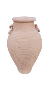 Terracotta Urn Jar Pot Horizontal Stripe With Handle 100cm Height