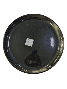 Round Ceramic Tray Green Color 30cm